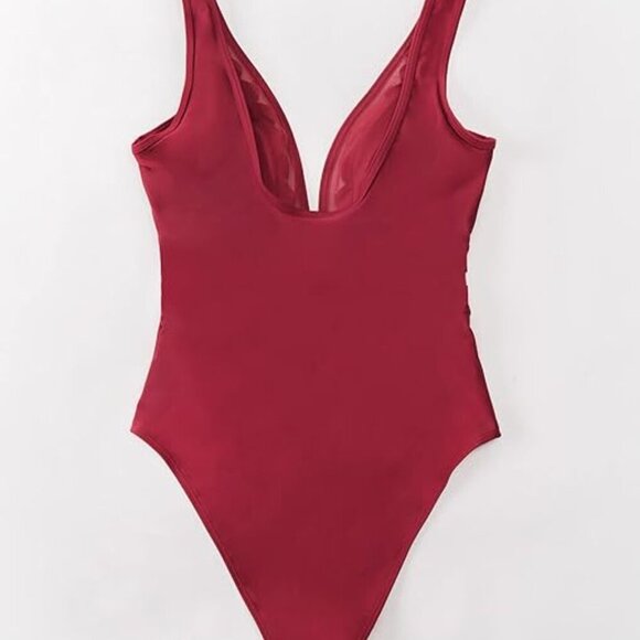 ❤️ 🔥 TWO Bathing Suits in ONE Listing! 🔥 CUPSHE Red & Black Swimsuits - Picture 3 of 7